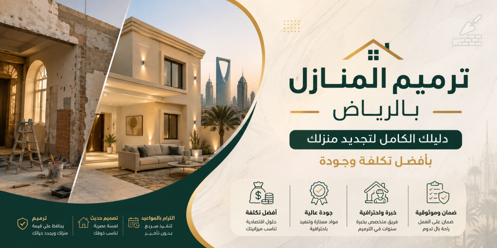 ترميم المنازل بالرياض
