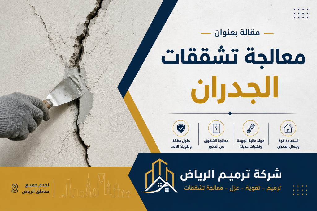 معالجة تشققات الجدران